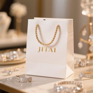 PB001 Premium White Gift Bag for Jewelry 1